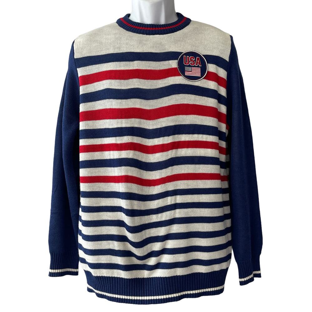 Tipsy Elves USA Striped Sweater Size Medium NWOT